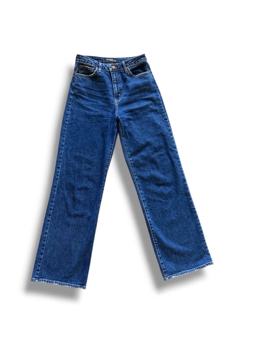 Just Black Women's Wide Leg Jeans in Classic Blue Denim